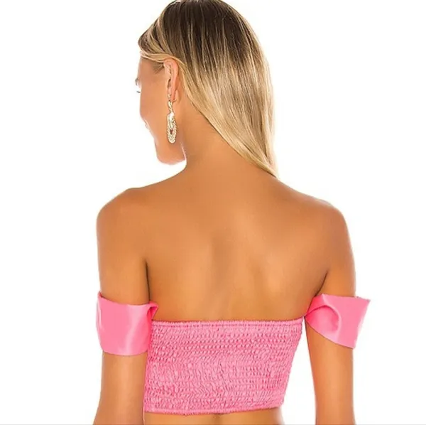 Superdown Coralia Bustier Top in Pink - Image 2