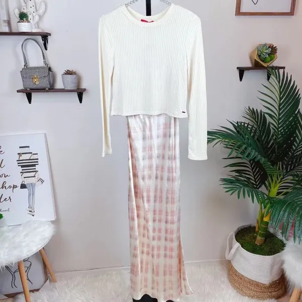 n:Philanthropy Mima Two Pieces Maxi Dress with Sweater Size Small NWT - Image 2