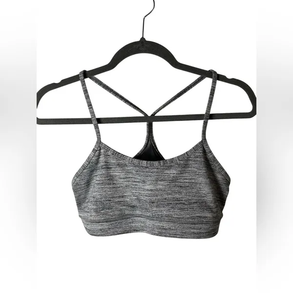 Lululemon Flow Y Bra IV Magnum Space Dye Grey‎ Size 8 - Image 3