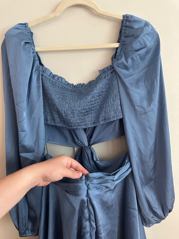 ASTR The Label Anamaria Mini Dress Blue - Image 11