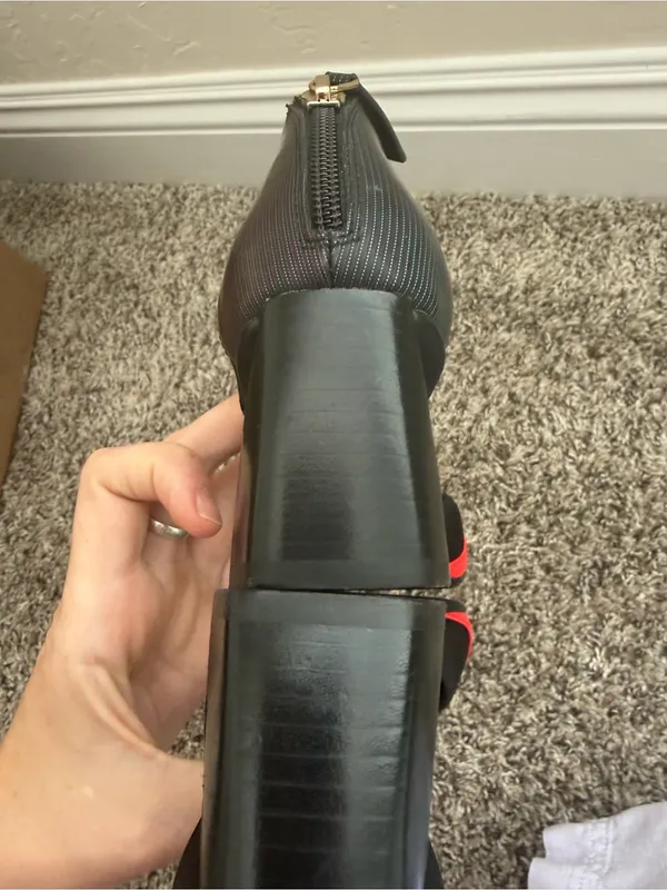 United Nude Red and Black Pointed Toe Mary Jane Heels Size 37 or 6.5 - Image 6