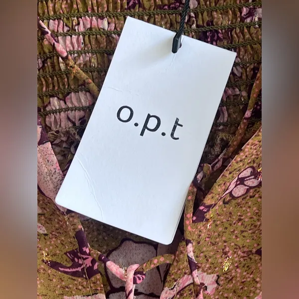 O.P.T. One Pretty Thing x Anthropologie Floral Smocked Balloon Sleeves Top - Image 8