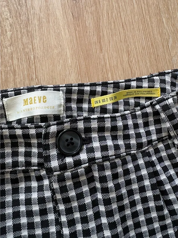 Anthropologie Gingham Pants - Image 2
