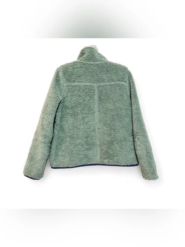 L.L. Bean Women’s Long Sleeve Sherpa Fleece Teddy Mock Snap Front Jacket Size S - Image 13