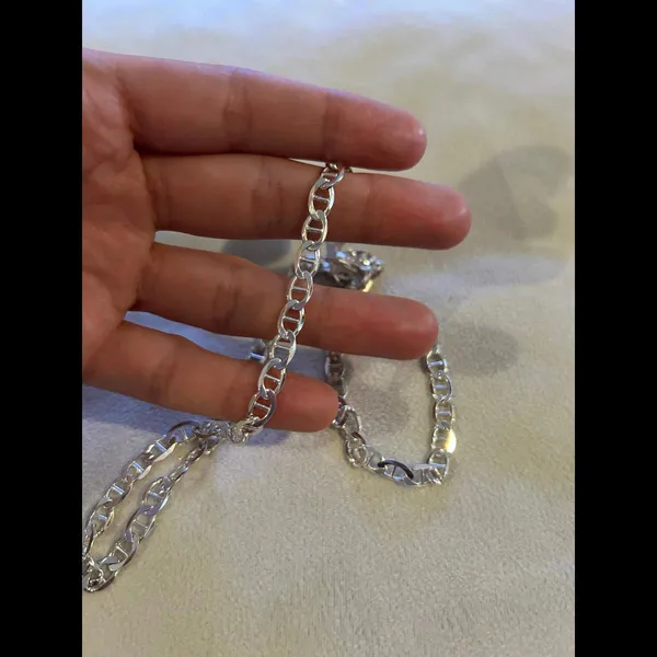 Necklace 925 sterling silver chain 15.51g lot d5 - Image 2