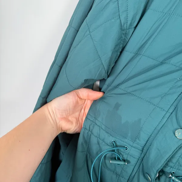Free People Movement Perri Packable Jacket Teal Green Outdoor READ Womens XS - Image 6