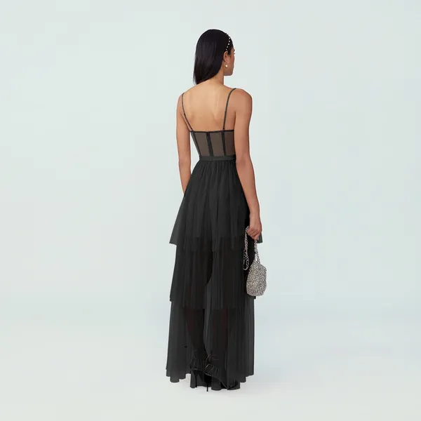 Fame and Partners Corset Tiered Gown - Image 3