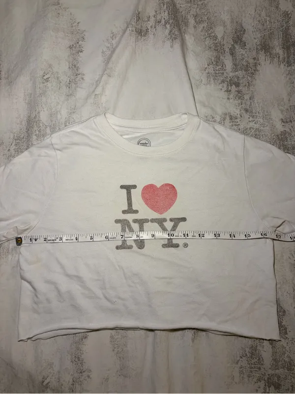 Wonder Nation I Heart NY Cropped Graphic Tee - Image 5