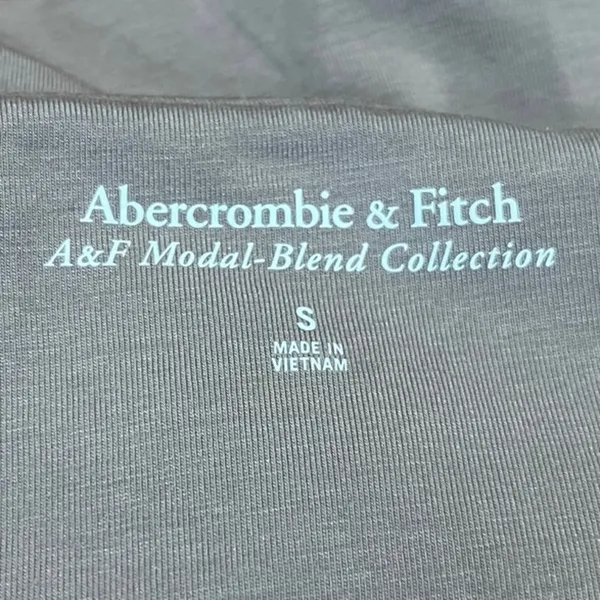 Abercrombie & Fitch Tan Beige Khaki Sleeveless Drape Deep V Blouse Top Size S - Image 3