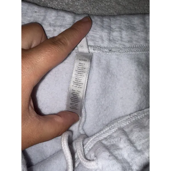 SKIMS Gray Fleece Sweat Shorts Women's xl Relaxed Fit Drawstring Pockets - Image 9