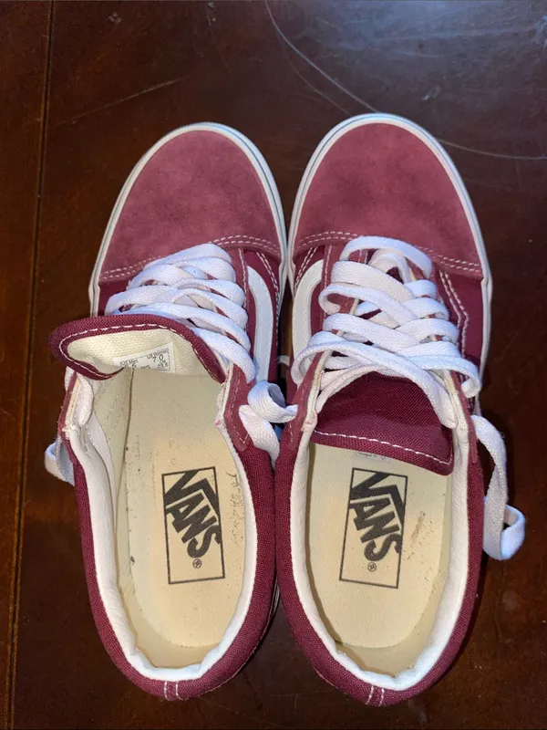 VANS Old Skool 36 Burgundy Suede Vans off the wall OTW - Image 9
