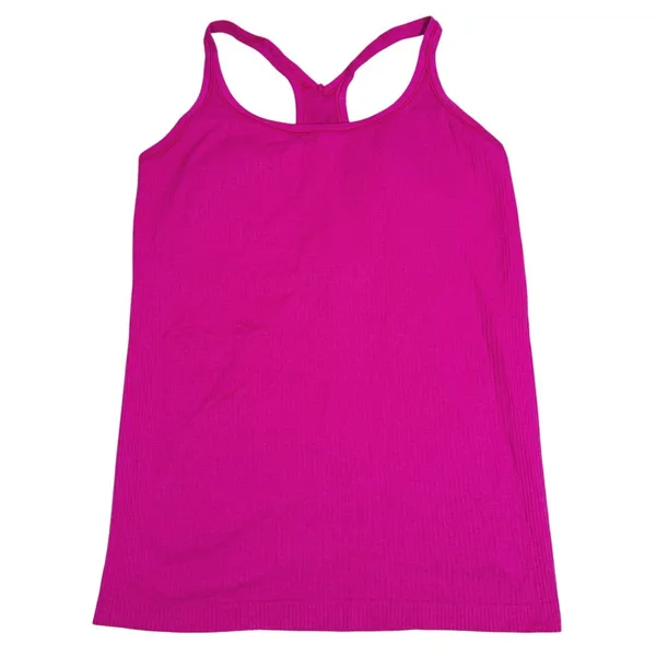 Lululemon Ebb To Street Tank Top Size 12 Pink Ribbed Racerback Yoga Pilates Gym - Image 2