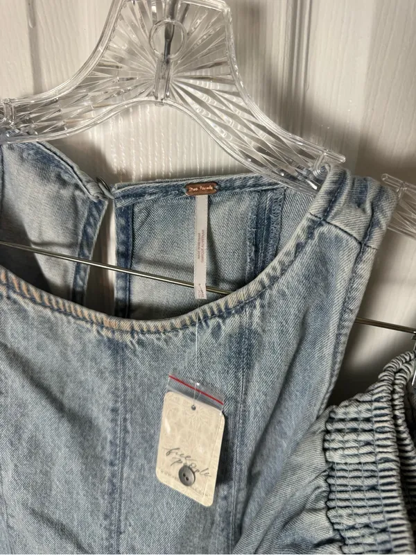 Free People Cassius Denim Set in Bleachout XS - Image 9