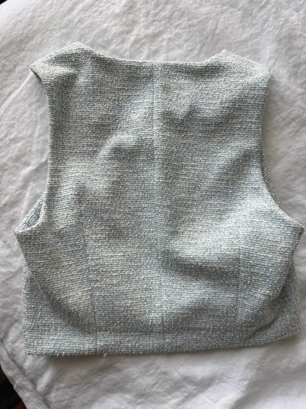 Zara textured button down top  - Image 5