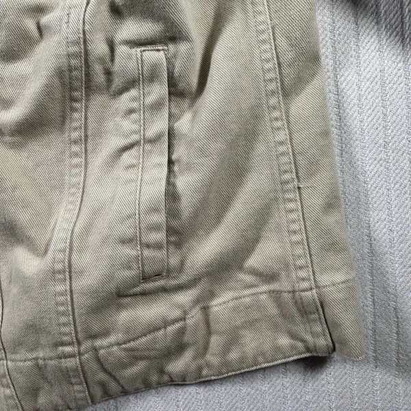 L.L.Bean Women’s Petite XL Jacket Khaki Brown Canvas Utility Field Coat - Image 5