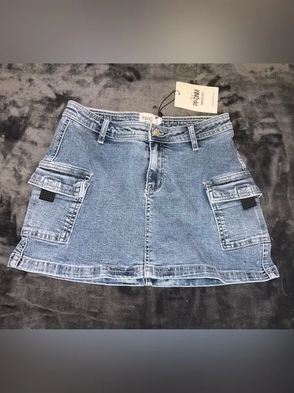 Princess Polly Grishea Low Rise Denim Skirt Size 4 New with tag - Image 8
