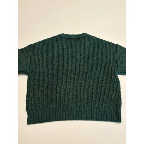 American Eagle Womens Green Knit Sweater Medium Crewneck Soft Casual Pullover - Image 3