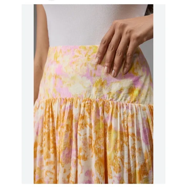 Maeve Anthropologie Flounce midi Skirt Sz Large - Image 6