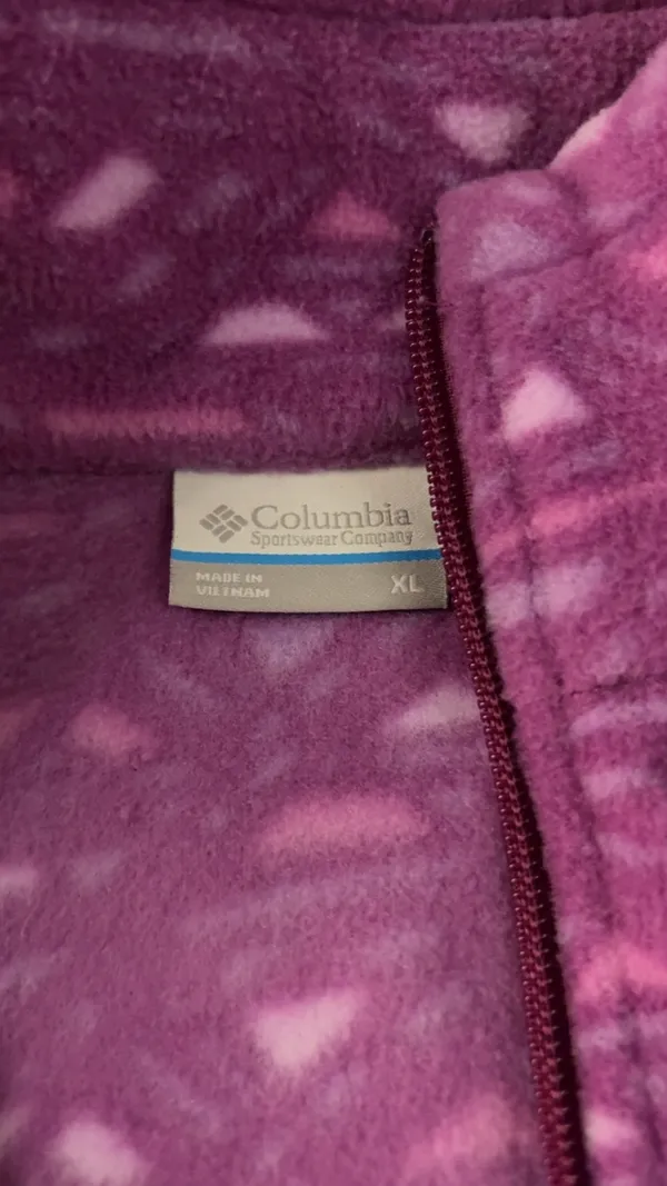 Columbia fleece purple jacket XL - Image 3