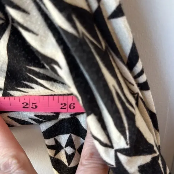 Rachel Pally Jersey Bat Wing Maxi Dress Black White Geometric - Image 6