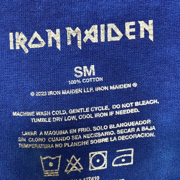 Iron Maiden Piece of Mind Oversized Tie Dye Tshirt size Small - Image 4