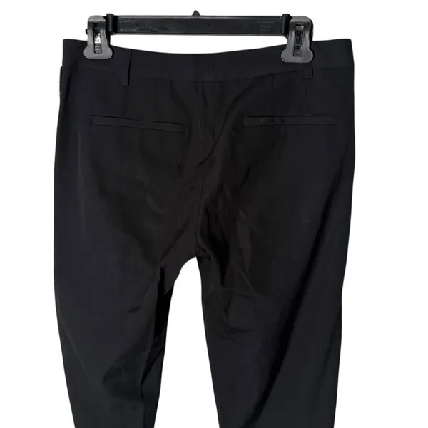 Theory Black Wool Straight Leg Pants Size 4 Zipper Ankle Quiet‎ Luxury Capsule - Image 7