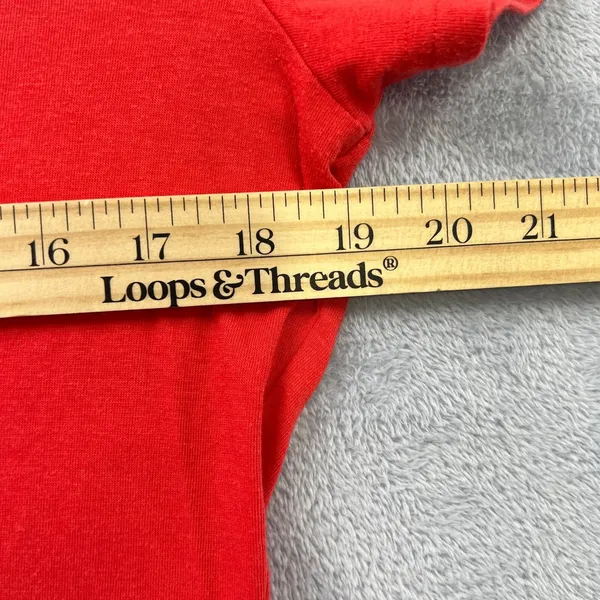 Cabelas Womens Tee Short Sleeve Shirt Red Size‎ Medium Simple Summer Lightweight - Image 7