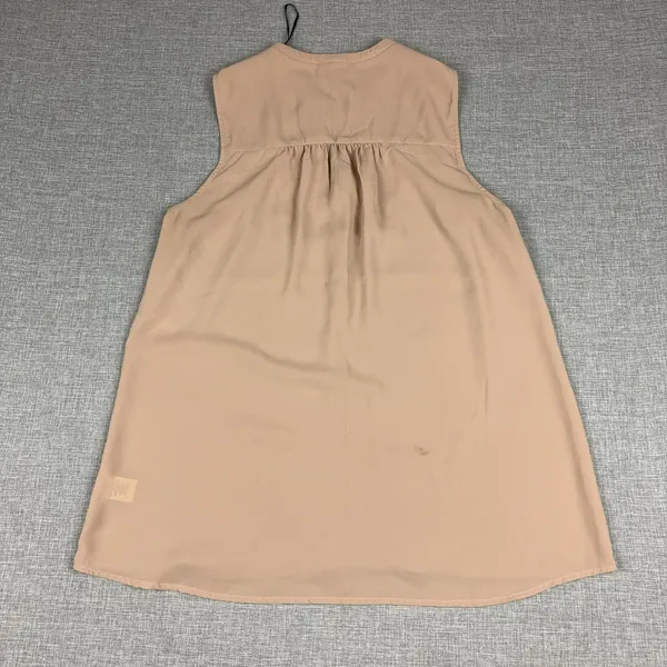 Pleione Blouse Womens S Beige V-Neck Sleeveless Tunic Lace Trim Anthropologie - Image 7