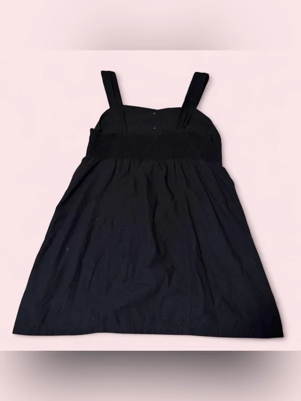 American Eagle Outfitters Black Button-Front Mini Sundress - Image 2