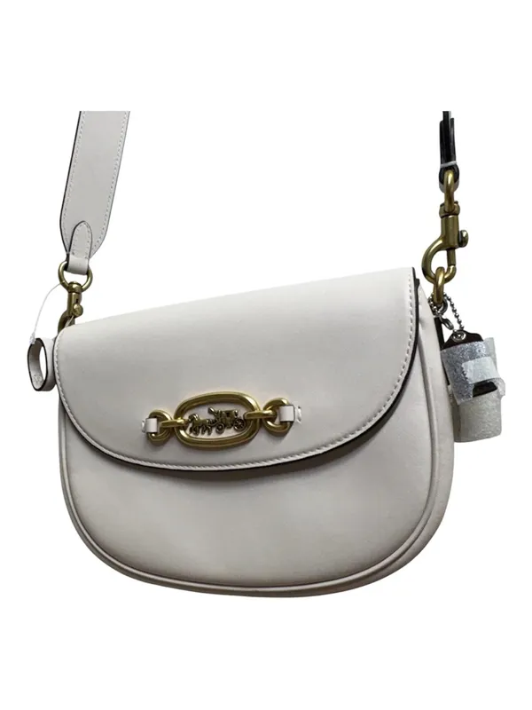 Coach Harley Crossbody Bag CM705 Glovetanned Leather Brass/Chalk NWT - Image 6