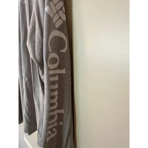 Columbia Grey Long Sleeve Tee Shirt Women's Sz Medium - Image 5