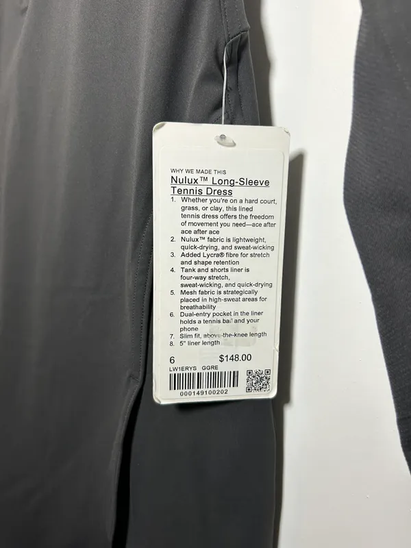 size 6 Grey Tennis Dress - Image 6