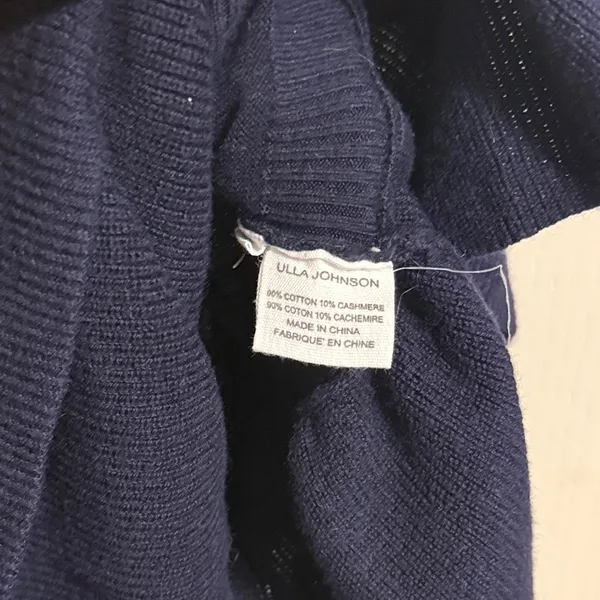 Ulla Johnson Eden Cashmere One Shoulder Ruffle Sweater Minimalist Quiet Luxury - Image 6
