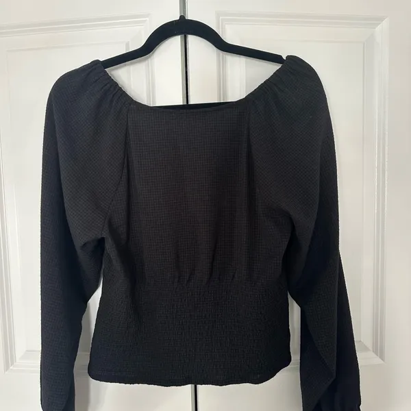 Madewell Black Button-Up Blouse - Image 4