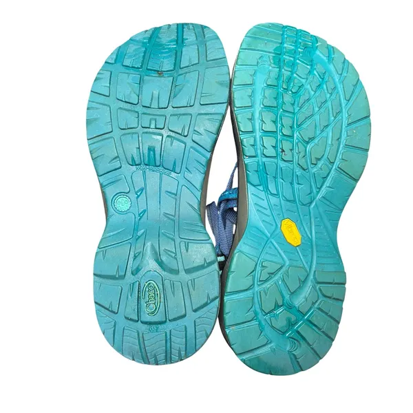Chacos Z Cloud 2 Womens 7 Blue Teal Toe Loop Sport Sandals Hiking Water Outdoor - Image 7
