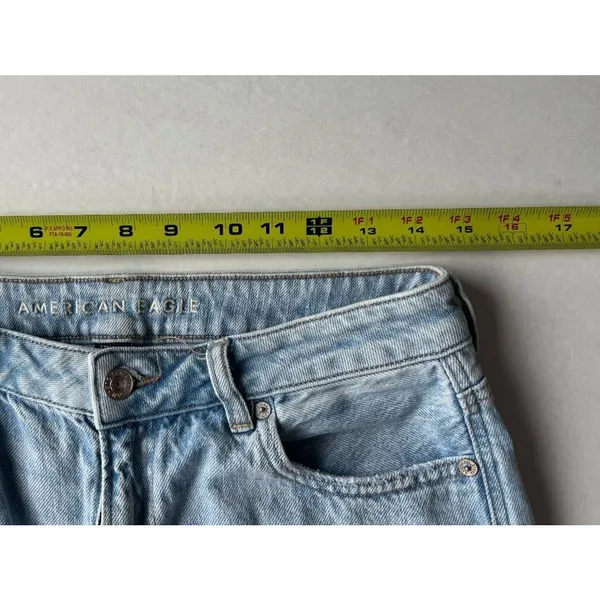 American Eagle Sz 10 Strigid Mom Jeans high rise denim Pants - Image 7