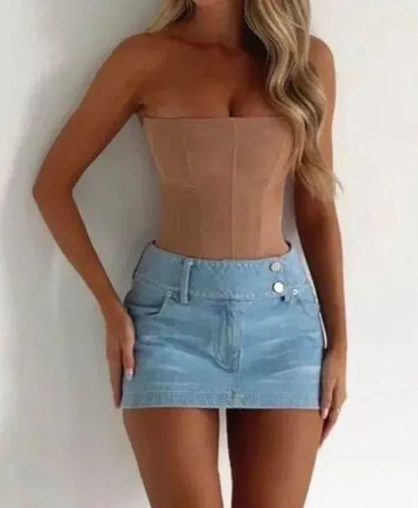 Generation Outcast Clothing nude mesh corset - Image 5