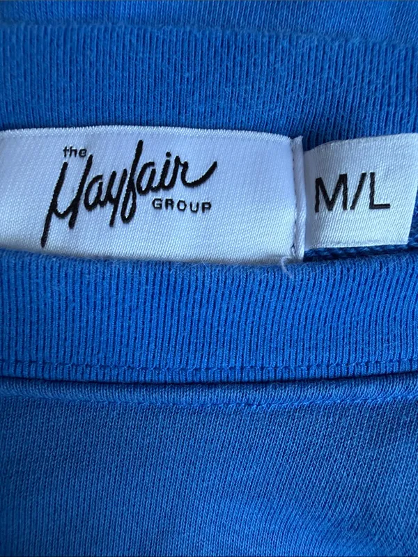 The Mayfair Group You Deserve To Be Happy blue sweatshirt - Image 3