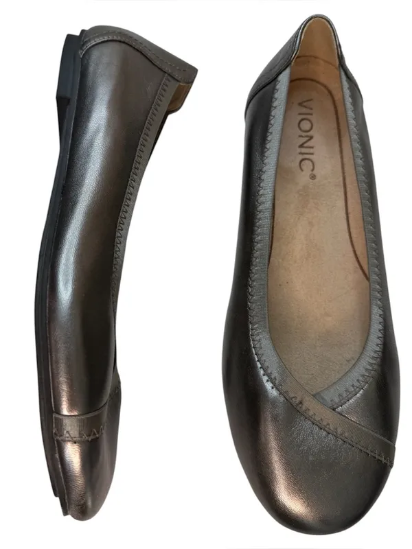 Vionic Spark Caroll Classic Ballet Flat Metallic Women’s Shoes Size 7 - Image 2