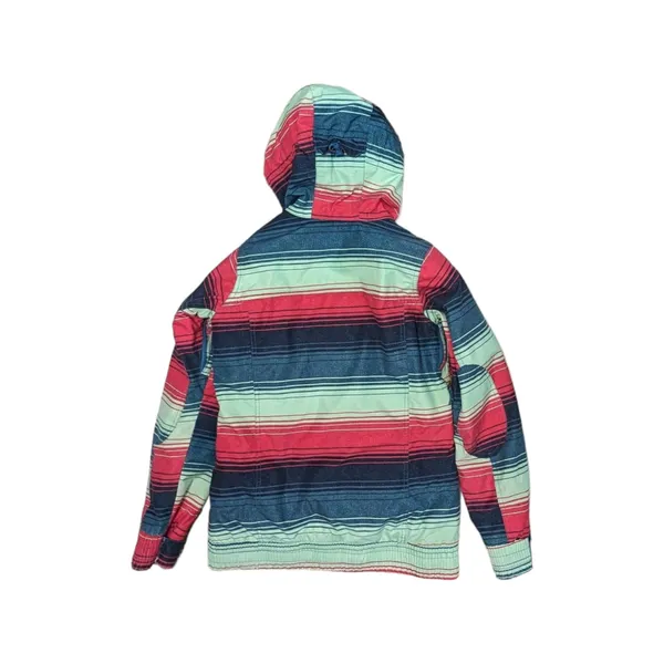 Burton Cassidy Jacket Snowboarding Ski Coat Striped Da Nang Dryride Pink Green - Image 3