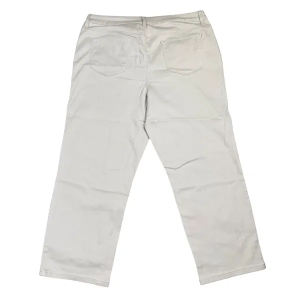 Chicos‎ Cropped Capri Pants Women's Size Large Beige Coastal Grandma Stretch - Image 2