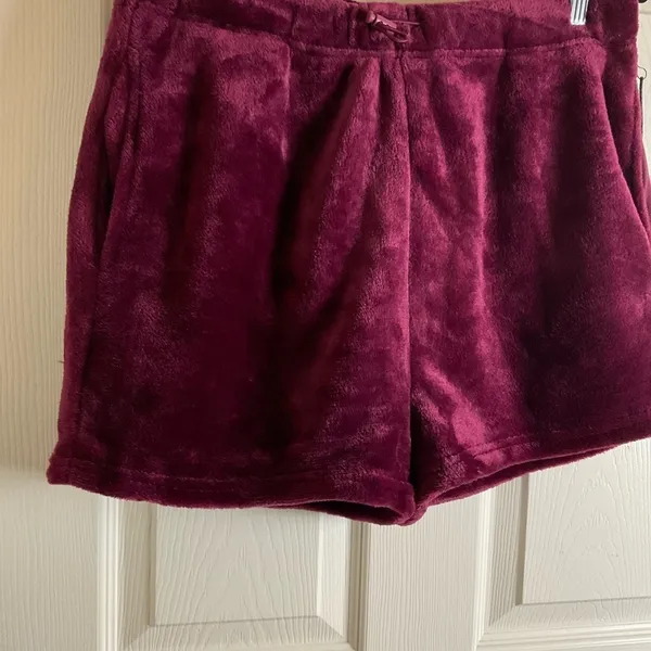 Angel Kiss Sherpa Loungewear Shorts Purple NWT Large - Image 6