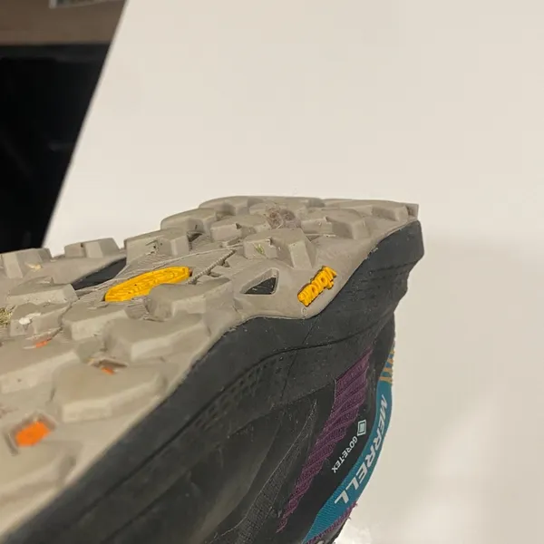 Merrell Women's MQM 3 Gore-Tex Black and Teal Trail Running Shoes - 6 - Image 9