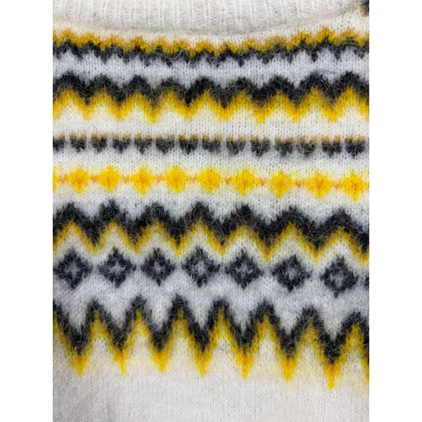 Just Female Womens Sweater M Wool Alpaca Svan‎ Fair Isle - Image 3
