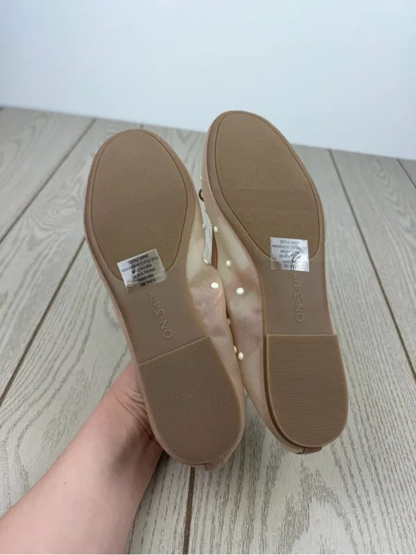 On 34th Women's Friyaa Mesh Ballet Flats 10M Nude White Pearl $69.50 - Image 6