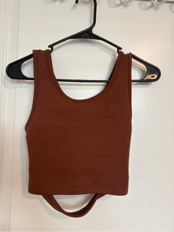 Roxy Ribbed Cross-Back Tank Top - Image 3