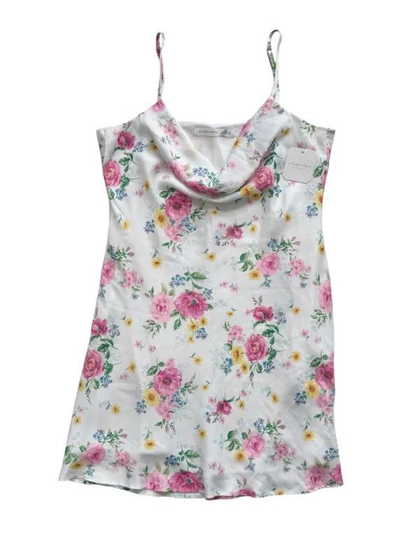 Altar'd State Altar'd Floral Pink Cowl Neck Mini Dress Size Large - Image 2