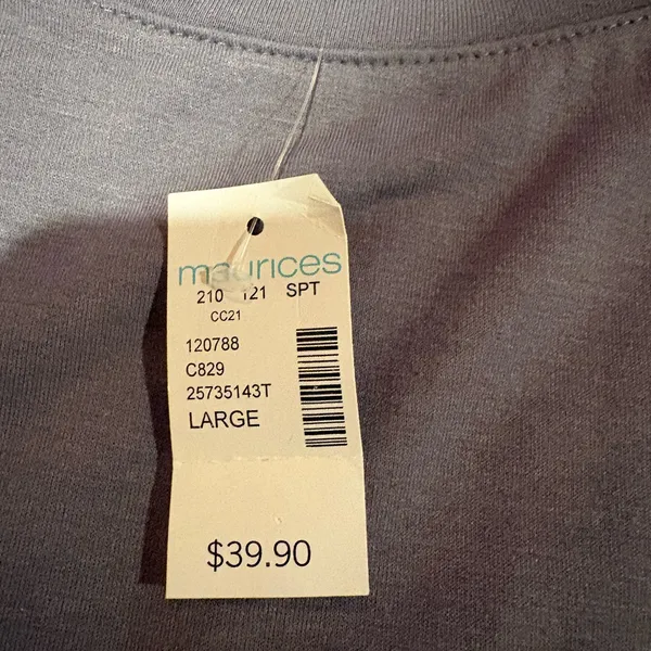 Maurices Gray Quilted Sleeves Sweatshirt Dress women’s L NWT - Image 11