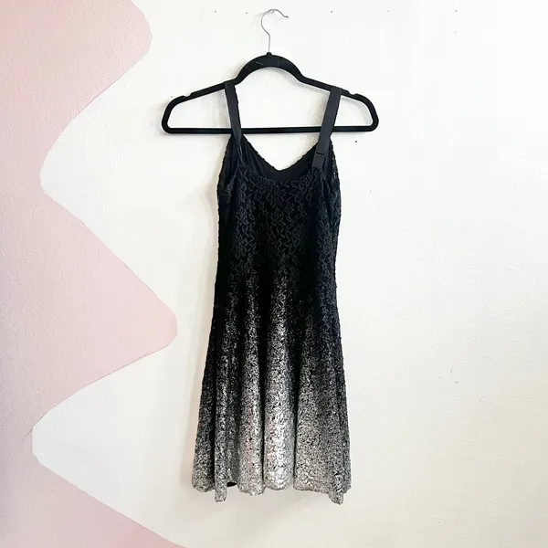 Free People Glittery Dress Lace‎ Party Night Out Birthday Glam XS - Image 3