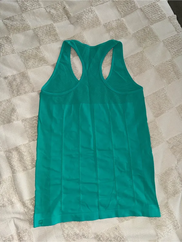 Fabletics‎ Women’s Sleeveless Racerback Tank Top - Teal - Image 3